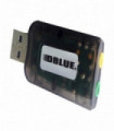 TARJETA DE SONIDO  CON CONEXION USB. BLACK