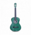 GUITARRA DE MADERA 36 PULGADAS CON FUNDA Y SET DE CUERDAS COLOR GREEN