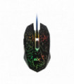 GAMING MOUSE 6 BOTONES CON LUZ LED, 1200/1600/2400/3200 DPI