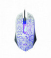 GAMING MOUSE CON SENSOR OPTICO DE LUZ LED, 1000 DPI - WHITE