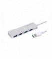 MINI HUB 4 PUERTOS USB 3.0,  5GBPS / 480MBPS