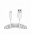 CABLE DE IPHONE Y IPAD USB A LIGHTNING CERTIFICADO POR  APPLE COMPATIBLE CON VERSION 5/6/7/8/X/11/12/13. WHITE