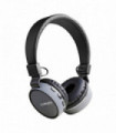 AUDIFONO HEADBAND BLUETOOTH CON BT/FM/TF/AUX SILVER/BLACK