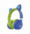 AUDIFONO HEADBAND BLUETOOTH CON LUZ LED BLUE