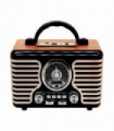 RADIO RETRO PORTATIL. BLUETOOTH/ FM/USB/SD/RECARGABLE.