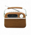 RADIO RETRO PORTATIL. BLUETOOTH/ FM/USB/SD/RECARGABLE.