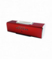 MINI PARLANTE POWER DOCK USB/ TF /MP3/ENTRADA  AUDIO  Y CONTROL REMOTO CON RADIO FM. RED