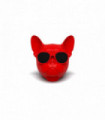 PARLANTE BLUETOOTH CABEZA BULLDOG FRANCÉS. RED