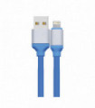 CABLE USB COMPATIBLE  IPHONE 5 / 6 . BLUE