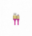 CABLE USB COMPATIBLE  IPHONE 5 / 6 . PINK