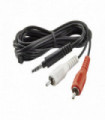 CABLE PLUG 3,5MM A RCA DE 3 METROS