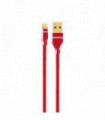 CABLE LIGHTNING USB IPHONE 5 / 6 IPAD . RED