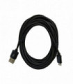 CABLE LIGHTNING 3 METROS USB IPHONE 5/6/7/8/X/11. BLACK