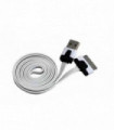 CABLE FLAT USB 2.0 IPOD,IPHONE Y IPAD DE APPLE 2G 3GS 4GS, COLOR WHITE