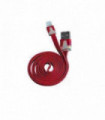 CABLE PLANO  PARA IPHONE 5. RED