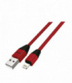 CABLE USB IPHONE 5 / 6 DE METAL. RED