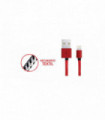 CABLE USB  PARA IPHONE 5 /6 IPAD  RED 1MT