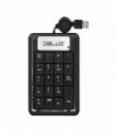 TECLADO NUMERICO  CON CABLE RETRACTIL BLACK