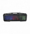 TECLADO GAMER METALICO CON LUCES SILVER