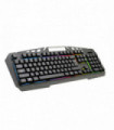 TECLADO GAMER METALICO CON LUCES BLACK