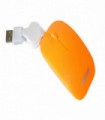 Mouse cable Retractil, 8dpi, Orange USB