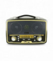 RADIO RETRO PORTATIL. BLUETOOTH/ FM/USB/SD/RECARGABLE.