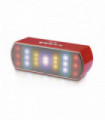 PARLANTE BLUETOOTH PORTATIL CON LUZ MULTICOLOR CON ENTRADA SD/USB/RADIO FM/RED