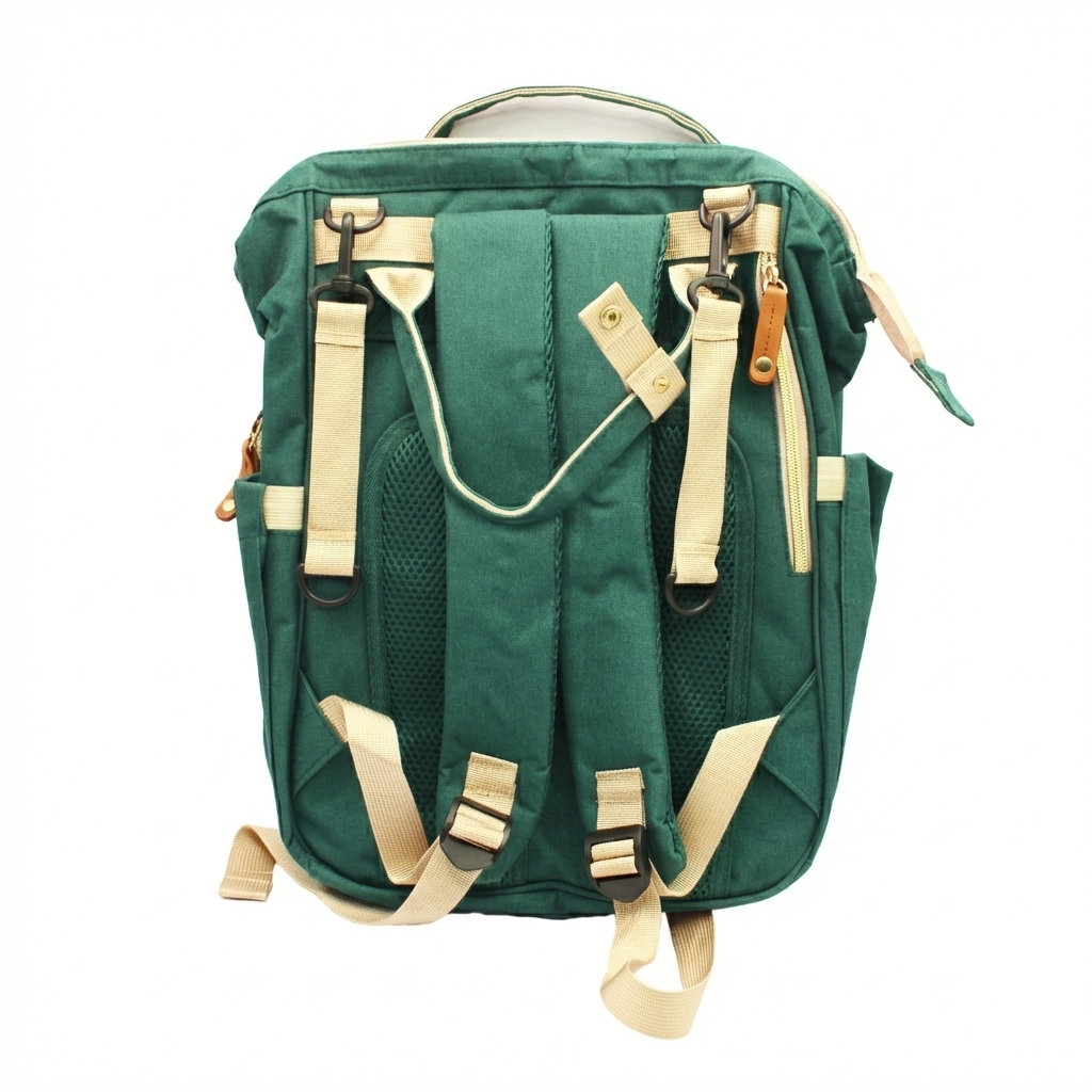 Mochila Pañalera Maternal Premium (Verde / Unisex) Mochila Pañalera Maternal Premium (Verde / Unisex) - Imagen 2