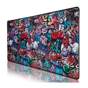 Mousepad DBlue grafiti 900X400X2mm resistente a líquidos