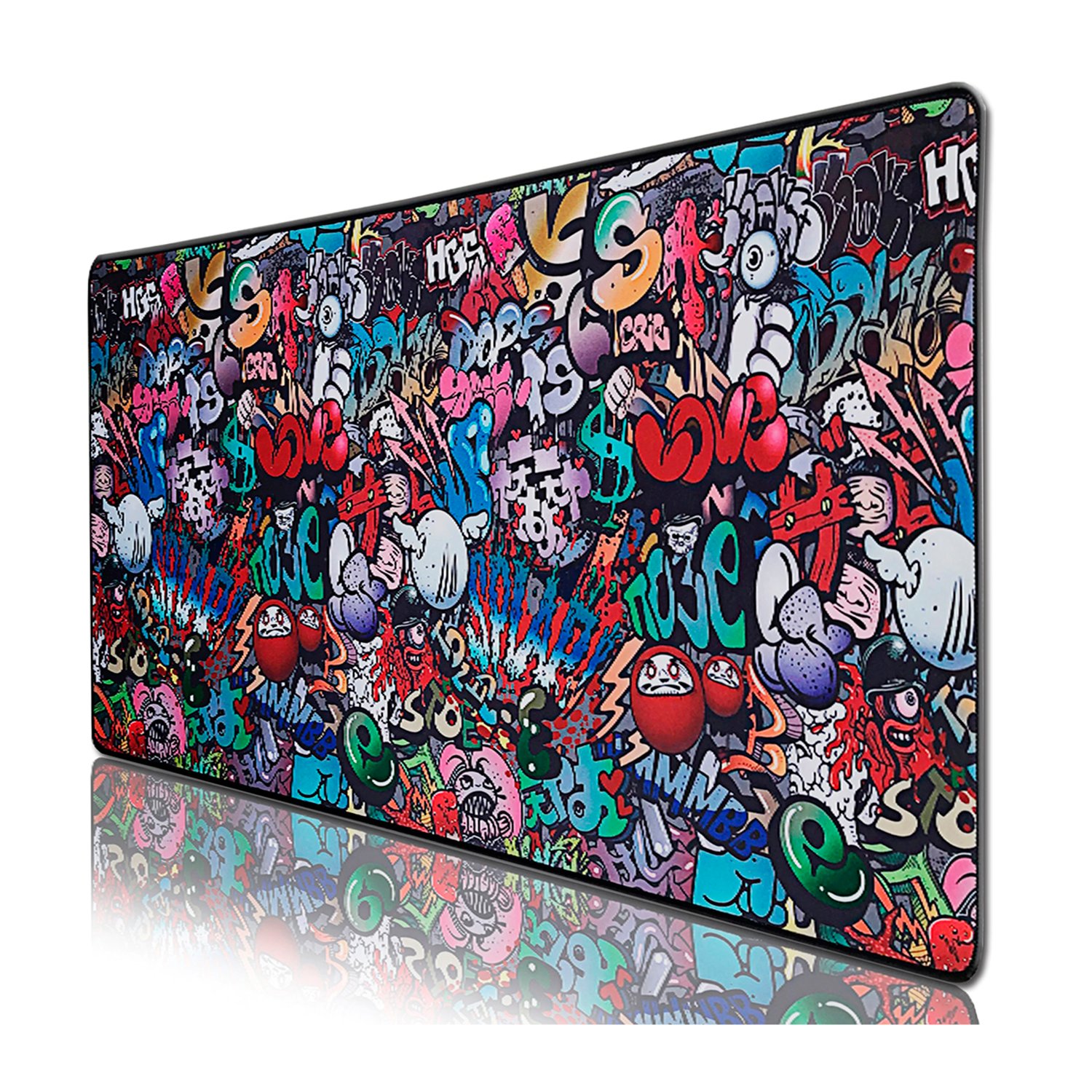 Mousepad DBlue grafiti 900X400X2mm resistente a líquidos Mousepad DBlue grafiti 900X400X2mm resistente a líquidos