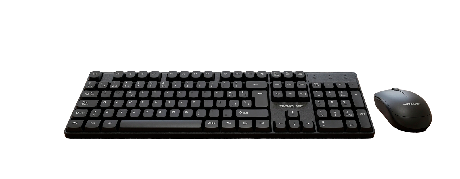 Kit Teclado + Mouse Inalámbrico Tecnolab 2.4 GHz Full-Size Kit Teclado + Mouse Inalámbrico Tecnolab 2.4 GHz Full-Size - Imagen 2