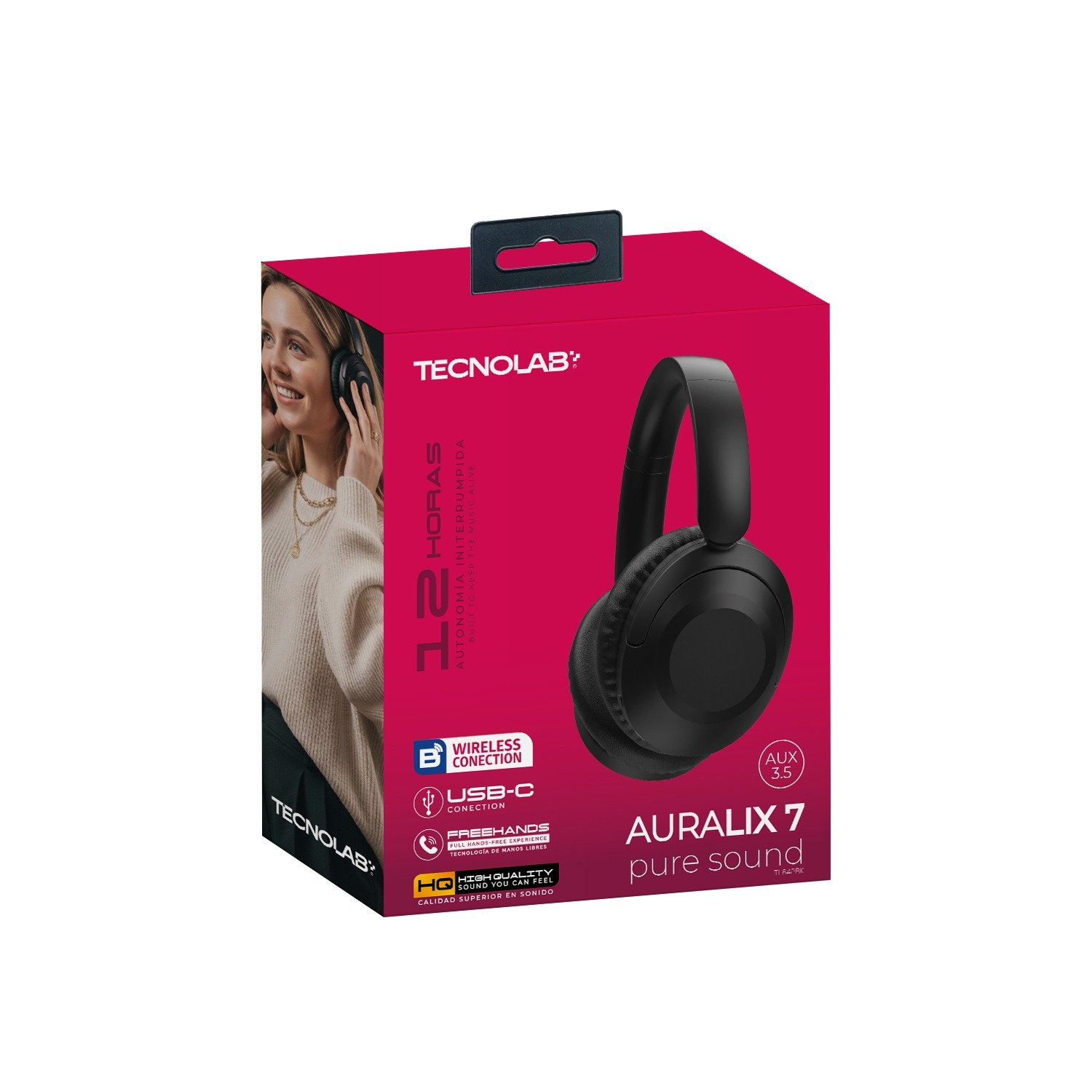 Audífonos Inalámbricos Tecnolab Auralix 7 (TL642BK) Audífonos Inalámbricos Tecnolab Auralix 7 (TL642BK)