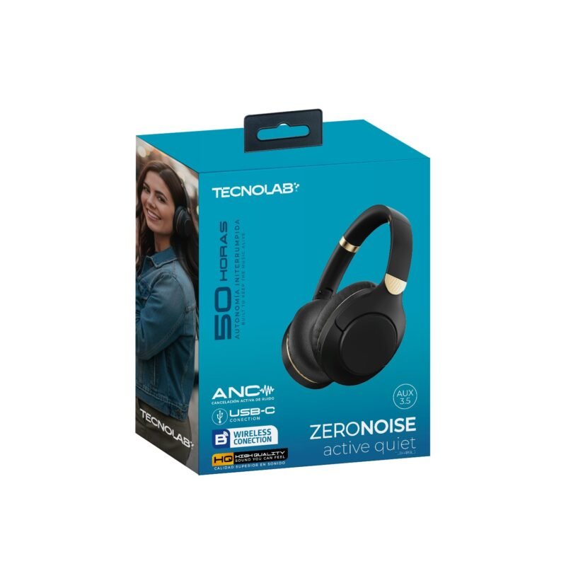 Audífonos Inalámbricos Tecnolab ZeroNoise (TL644BK-GL)