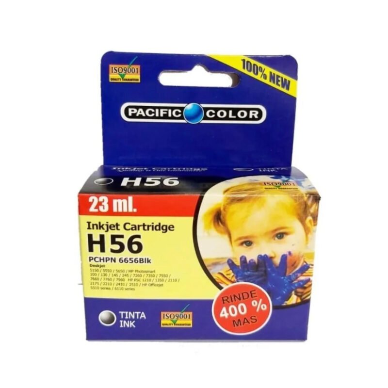 cartucho tinta pacific color compatible hp6656 n alt.rend 23 ml