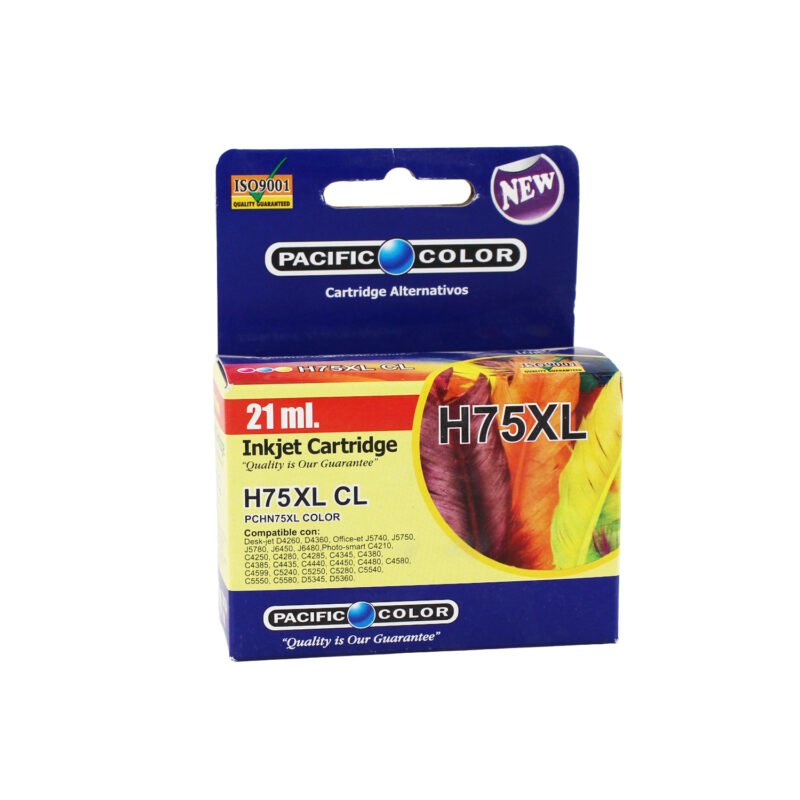 cartucho tinta pacific color compatible hp75 color