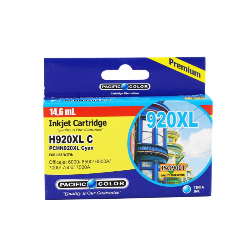 cartucho tinta pacific color compatible hp920xl cyan