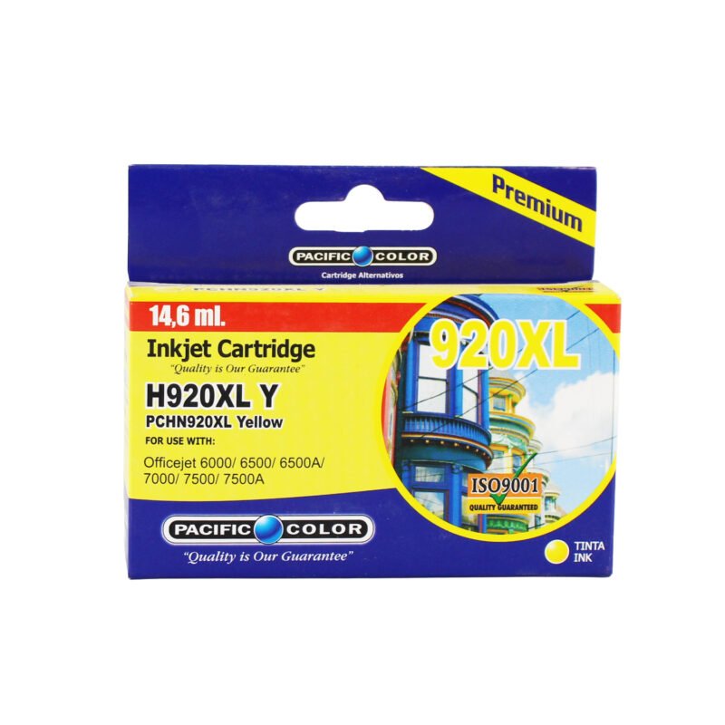 cartucho tinta pacific color compatible hp920xl yellow