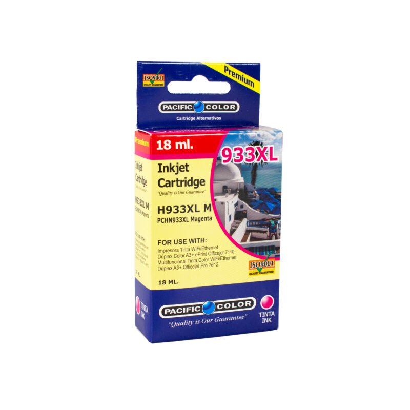 cartucho tinta pacific color compatible hp933xl magenta