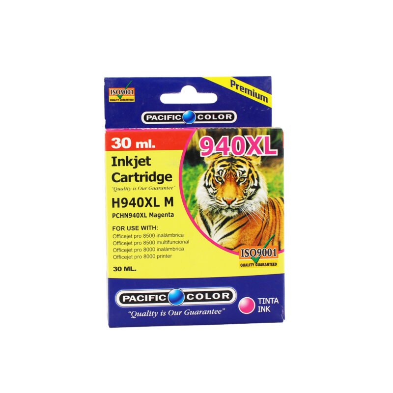 cartucho tinta pacific color compatible hp940xl magenta.