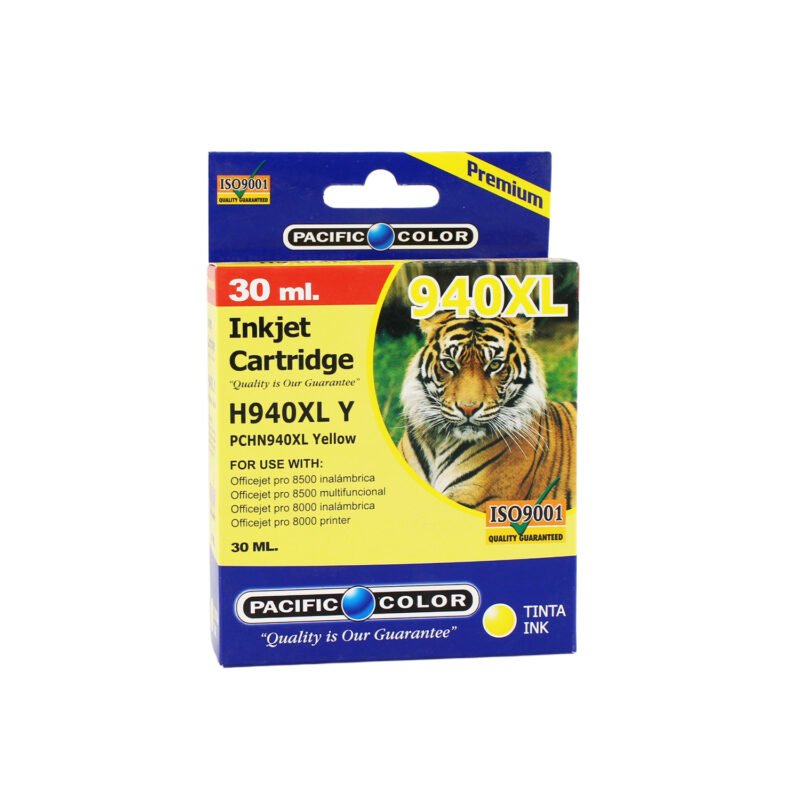 cartucho tinta pacific color compatible hp940xl yellow.