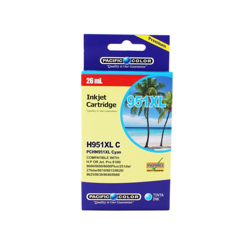 cartucho tinta pacific color hp951xl cyan — vista 2