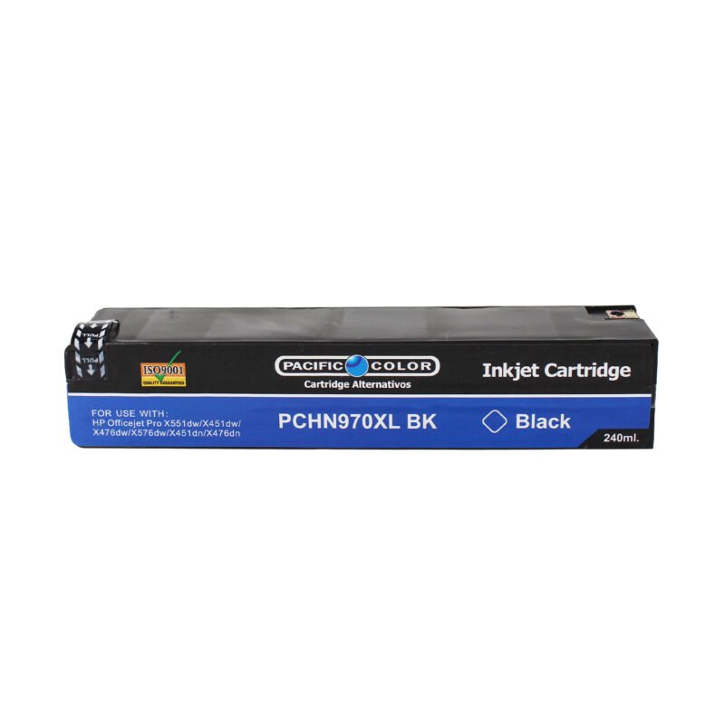 cartucho tinta pacific color compatible hp officejet pro x551dw/x451dw/x476dw/x576dw/x451dn/x476dn black — vista 2