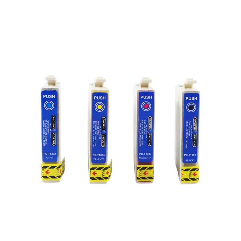 pack cartucho tinta 4 colores pacific color compatible epson pct1351/1332/1333/1334. 15ml — vista 2