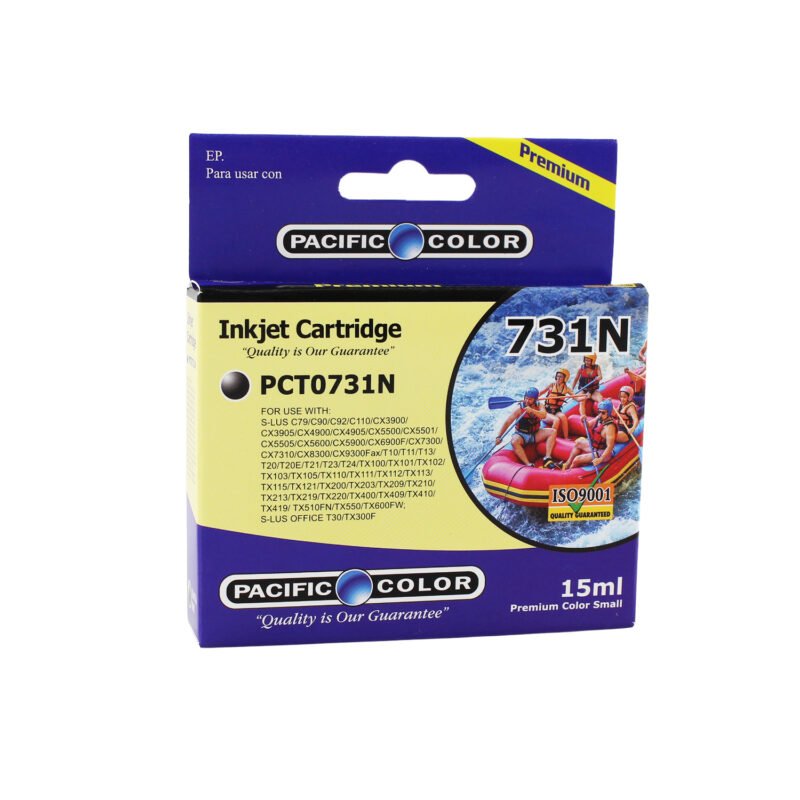 cartucho tinta pacific color compatible epson to 731 15ml black