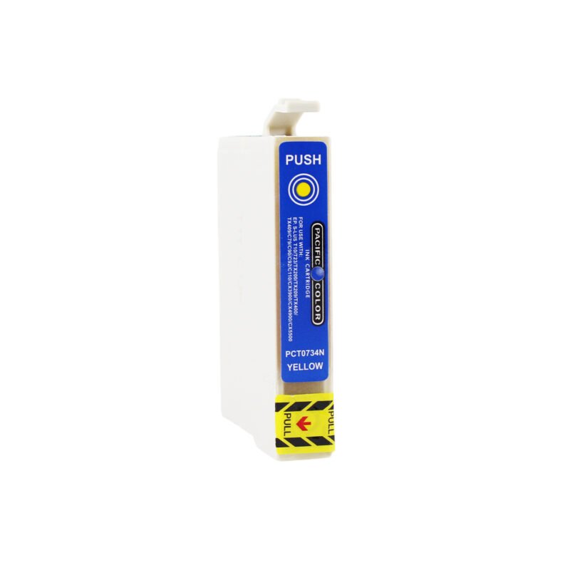 cartucho tinta pacific color compatible epson to 734 yellow 15ml — vista 2