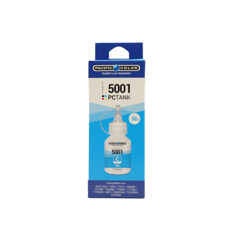 botella tinta compatible brother bt5001c cyan