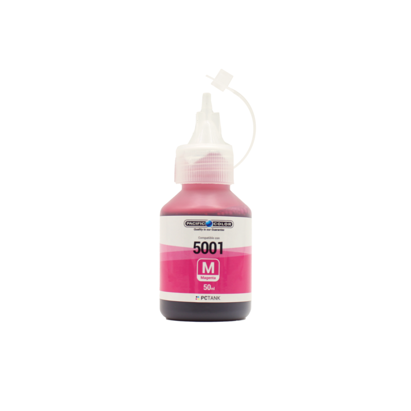 botella tinta compatible brother bt5001m magenta — vista 2
