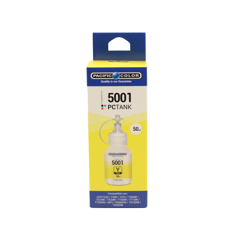 botella tinta compatible brother bt5001y yellow