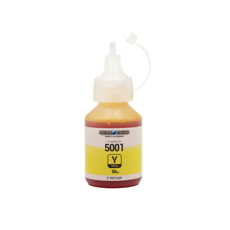 botella tinta compatible brother bt5001y yellow — vista 2