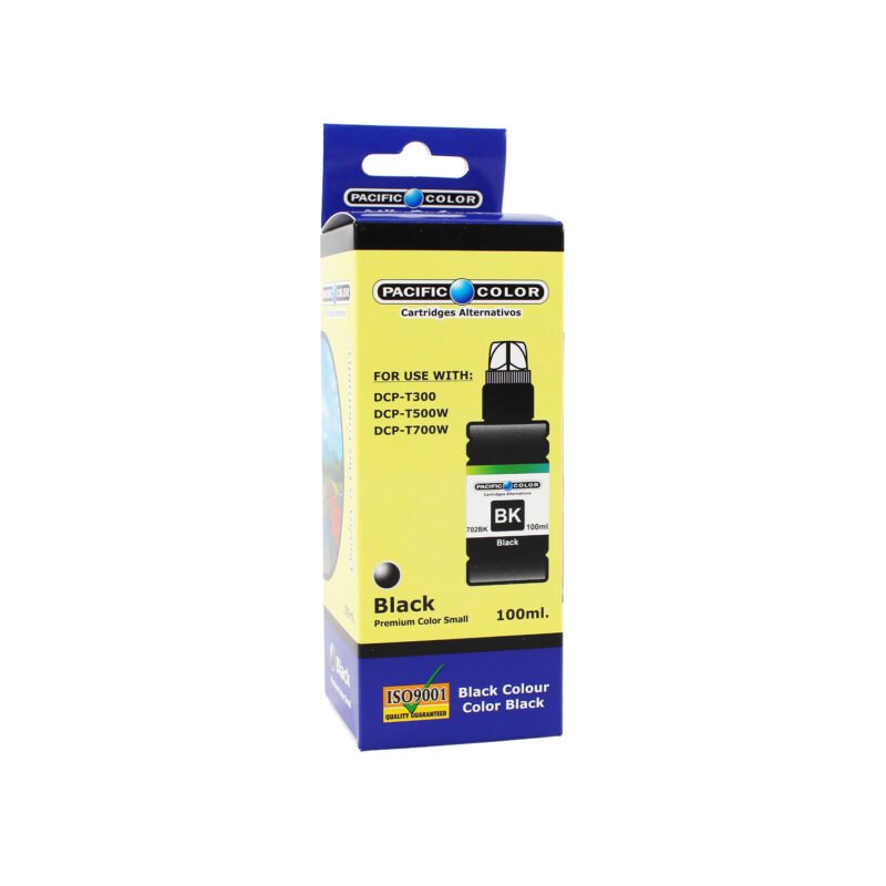 botella tinta pacific color compatible brother t300/t500w/t700w black